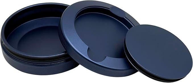 2.0 - Metal Container for Zyns: Extra Pouch Capacity &amp Used Compartment Easy-Open &amp Durable Pouch Can for Zyns User (Custom Tactical Navy)