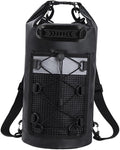 Dry Bag Storage Bag 10L IPX6 Waterproof Lightweight with Shoulder Strap for Beach Kayaking Swimming Rafting Travel Outdoor Activities- Black