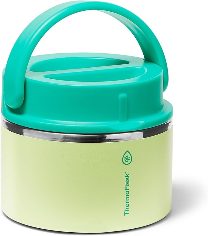 ThermoFlask 12 oz Double Wall Insulated Food Jar Garden Party
