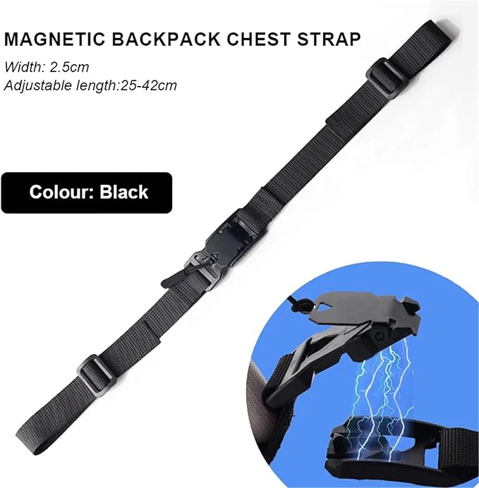 Backpack Strap Pads 4 Pcs Chest Strap Easy Detachable &amp Adjustable for Outdoor Tactical