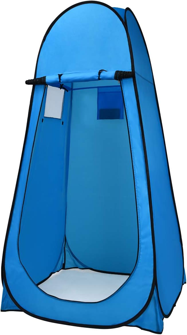 Giantex Pop Up Shower Tent Portable Camping Tent for Dressing Toilet Changing Room Outdoor Privacy Shelter