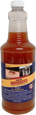 Natural Mosquito Control Spray Concentrate Repels Mosquitoes Ticks Fleas Flies Gnats and Chiggers Away. Makes up to 32 Gallons! (32 oz Concentrate)
