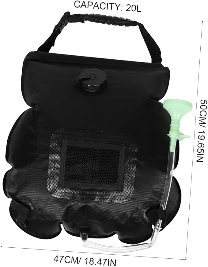 VICASKY Portable Solar Shower Bag Outdoor Shower Removable Hose for Camping Hiking Beach Travel for Refreshing Outdoor Baths