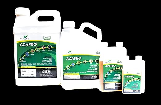 Azapro - Botanical Insecticide - Pest Management and Growth Control Concentrate for Organic Gardening (32 OZ)