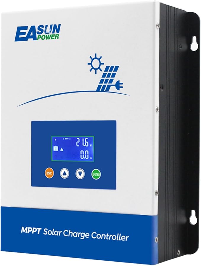 POWLAND 80A MPPT Solar Charge Controller12V/24V/36V/48V AutoMax Input 150V LCD Display Regulator Intelligent Charge Controller for Sealed Gel AGM Flooded Lithium Battery