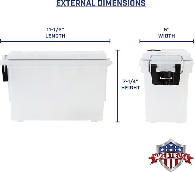Sheffield 12758 4-Pack Ammo Storage Box Mothers Day Gifts .30 Cal Field Boxes Mothers Day Gifts for Mom Lockable Storage Box with Handle Secures Hunting Gear Supplies and Bullets Made in USA
