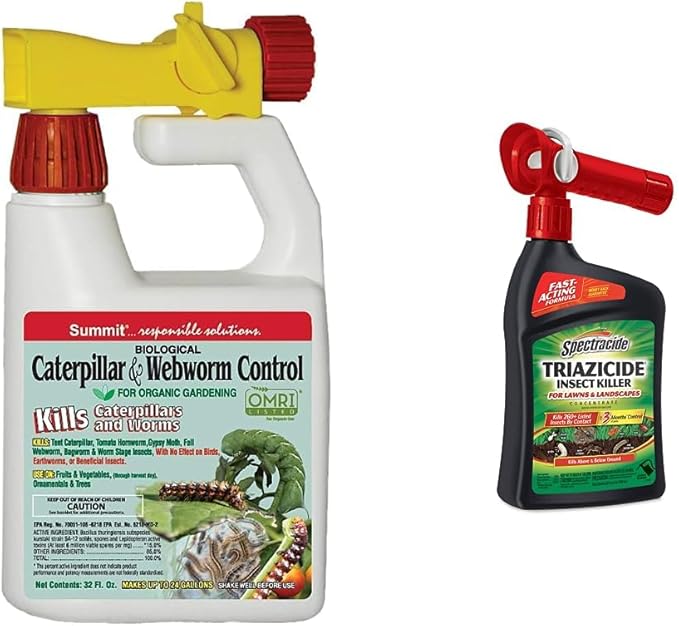 SUMMIT Caterpillar &amp Webworm Control + Spectracide Triazicide Insect Killer (32 fl Oz)