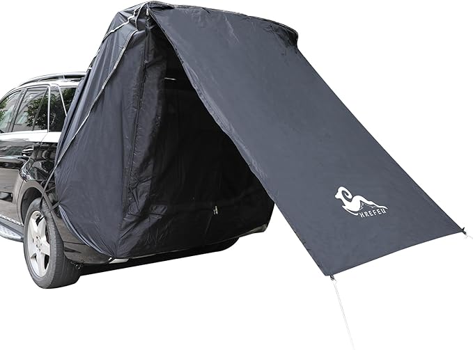 SUV Tent Car Awning UPF 50++ with Portable Waterproof Storage Bag Tear-Resistant Large Space Good Vision Smooth Ventilation Suitable for Outdoor Beach Camping Auto Canopy Shade…