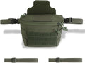 Molle PC Drop Pouch Bag 3 Ways of Use Tactical Storage Bag Large Capacity with Multiple Pockets for Vest Team Activities Airsoft Cosplay