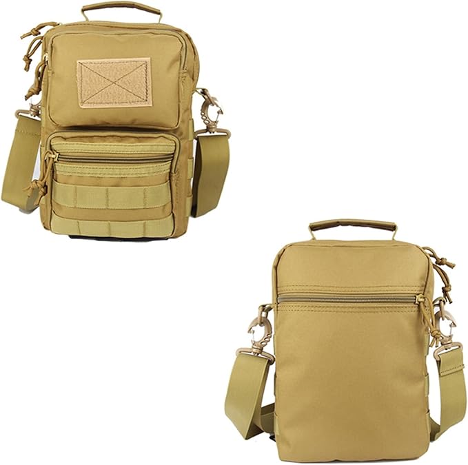 6L Military Camouflage Crossbody Pack Water Proof Tactical One Strap Small Bag with Detachable Strap