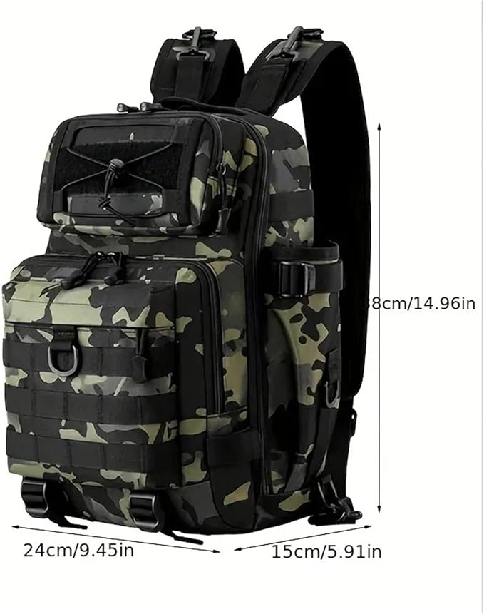 PURYN Fishing Backpacks Tactical Travel Backpack Bag Sling Bag Outdoor Hiking Camping Hunting Backpack