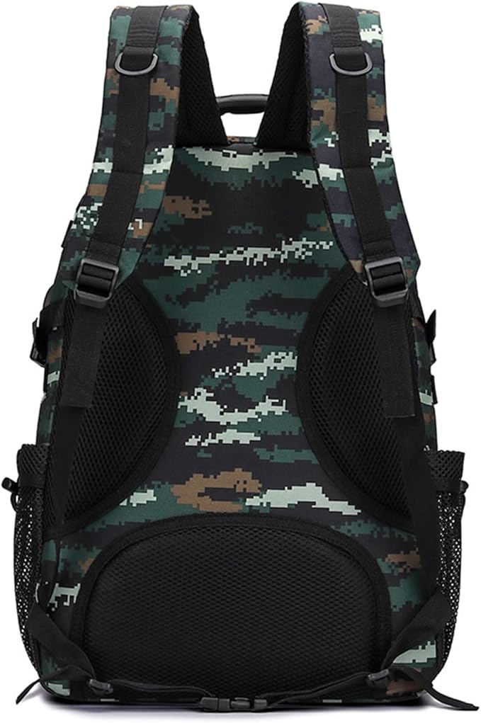 35L Army 3 Days Assault Pack Molle Bag with USB Charging Port Military Tactical Hiking Camping Backpack fit 15.6 Laptop for Men and Women three sand color