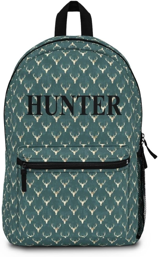 Personalized Deer Skull Backpack Deer Hunting Back to School Hunting Bags Book Bags