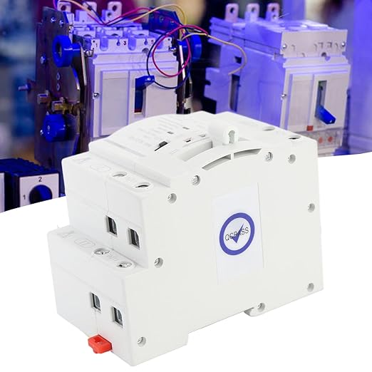 ATS Power Automatic Transfer Switch 32A Construction Easy Installation for Home and Office Applications (110VAC)