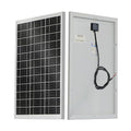ECO-WORTHY Solar Panel 25W 18V Monocrystalline Waterproof Panel for Charging 12V Battery of RV Boat Trailer ATV Car or Powering Light Charing 12V Battery Pack and Other Off-Grid Applications