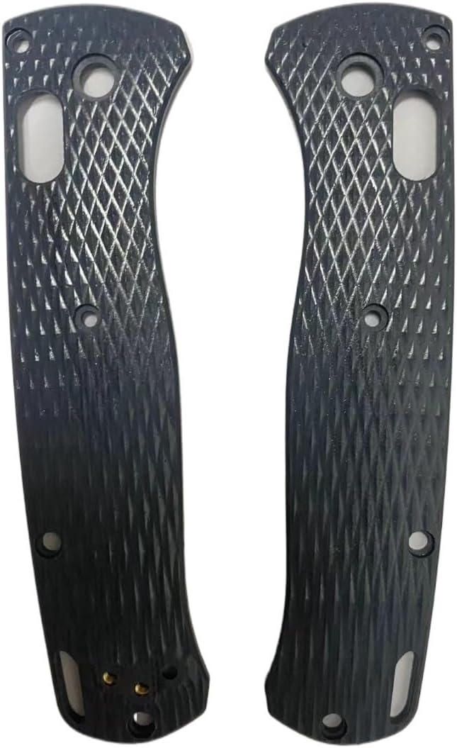 1 Pair Custom G10 Scales Handle Fits for Bugout 535 DIY Making Accessory(Gray)