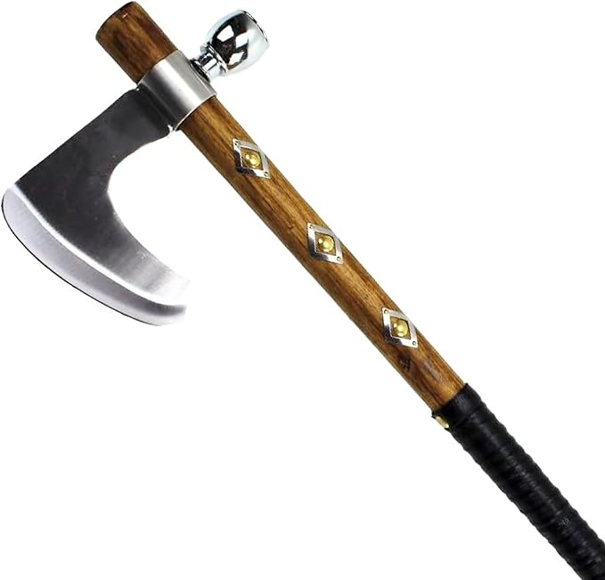 Snake Eye Tactical Native American Peace Pipe Tomahawk Axe 18.75-Inches Overall Length (Brown 3127)
