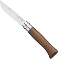 OPINEL No.06-No.09 Premium Woods Stainless Steel Folding Pocket Knife Made in France (No.08/Walnut)