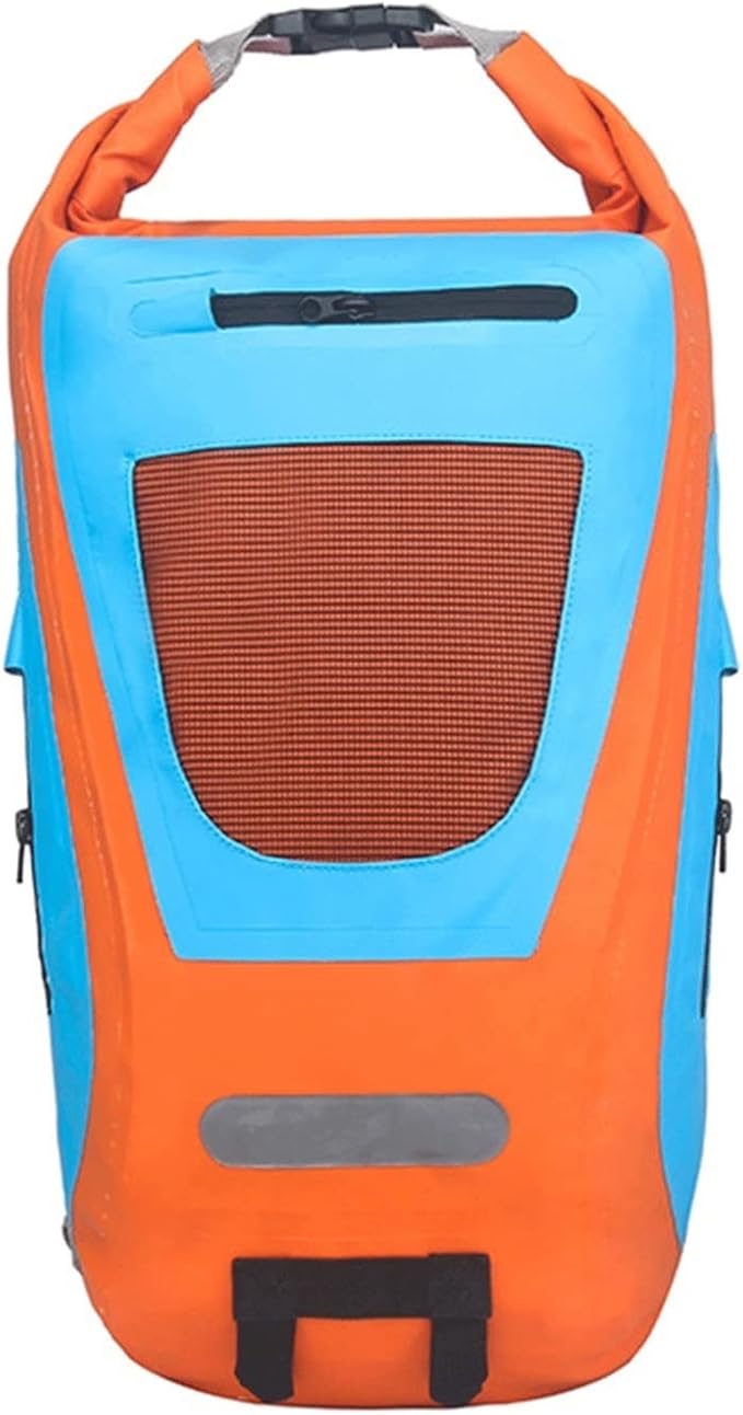 Waterproof Backpack 25L Heavy Duty Floating Waterproof Dry Bag Portable Seal Dry Bags with Zippered Pocket Lightweight Bags (Color : D)