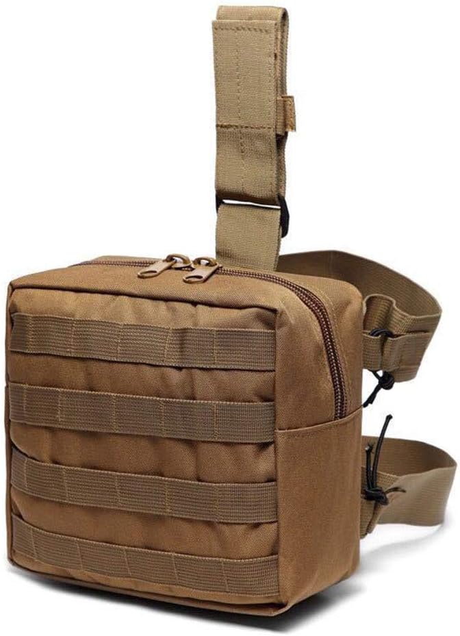 Outdoor Sports Hiking Versipack Camouflage Bag Tactical Molle Leg Pack - Tan