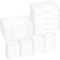 Home and Garden Parts Mixed Sizes Clear Storage Box with Hinged Lid 24Pack Organizer Container #CN/251024/18324