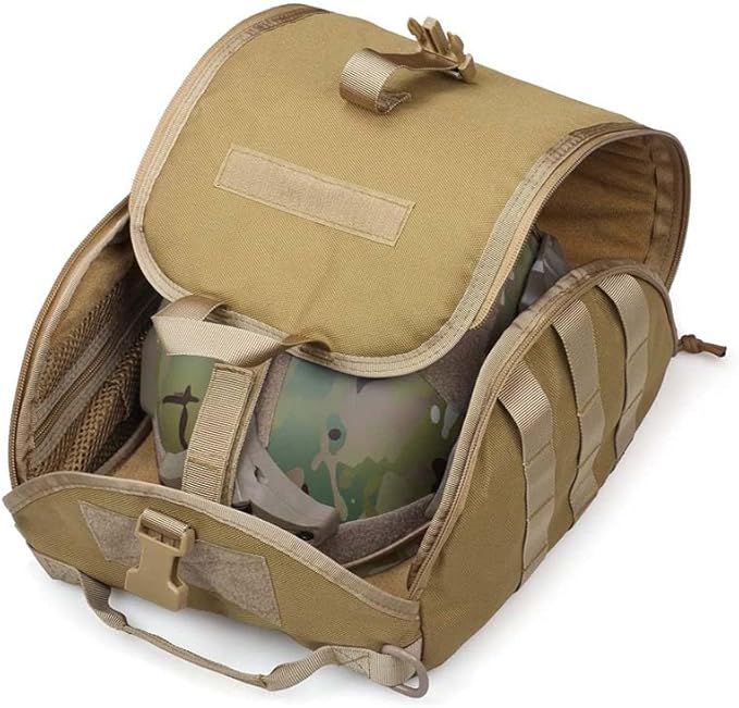 Tactical Helmet BagAirsoft MOLLE Clamshell Helmet Storage Pack Carrying Bag Case