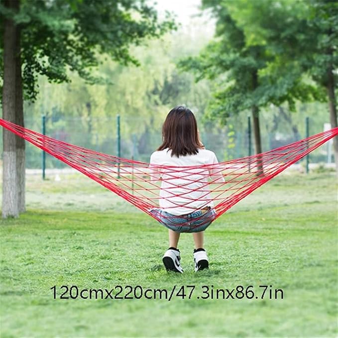 Portable Hammock Portable Hammock Mesh Swing Seat Hammocks Easy to Hang Comfortable for Beach Garden Backyard for Backpacking Beach