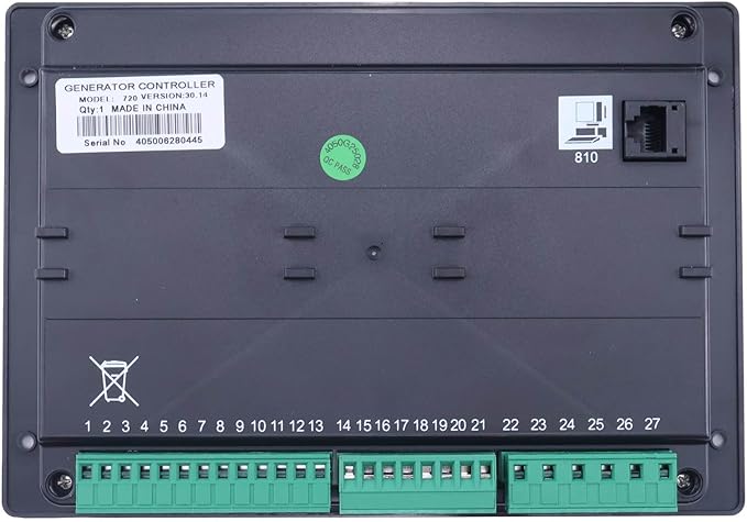 Self-Starting Control Module Genset Controller with Monitoring Function LCD Display DSE720 Compatible with Deep Sea Auto Start Generator EFI and Non-EFI