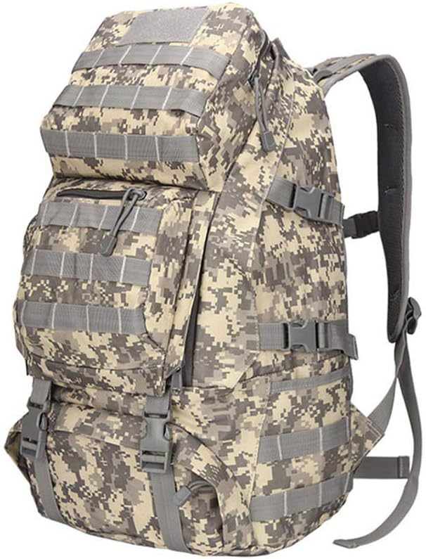 Outdoor Sports Pack Hiking Bag Tactical Rucksack Camo Knapsack Combat Camouflage Tactical Molle Backpack - ACU