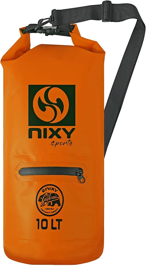 NIXY Premium 20L/30L Dry Backpack Accessory - Spacious Waterproof Storage Solution for All Your Outdoor Adventures Paddleboarding Kayaking Camping &amp More (Orange 20L)