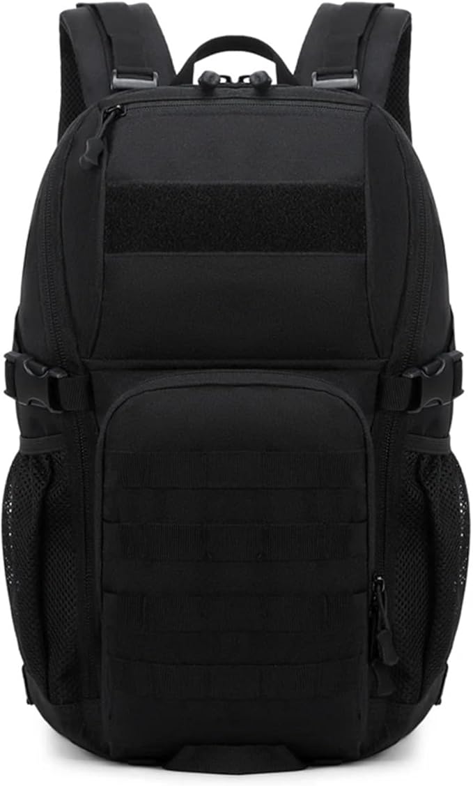Genérico Compatible For Outdoor Tactical Backpacks Large Capacity Waterproof Multi Functional Backpack Trekking Camping(Black B)
