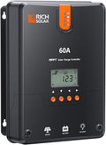RICH SOLAR 60A MPPT Solar Charge Controller – High-Efficiency 12V/24V/36V/48V Auto Detection 99% Tracking Rugged Design for RVs Boats &amp Off-Grid Systems