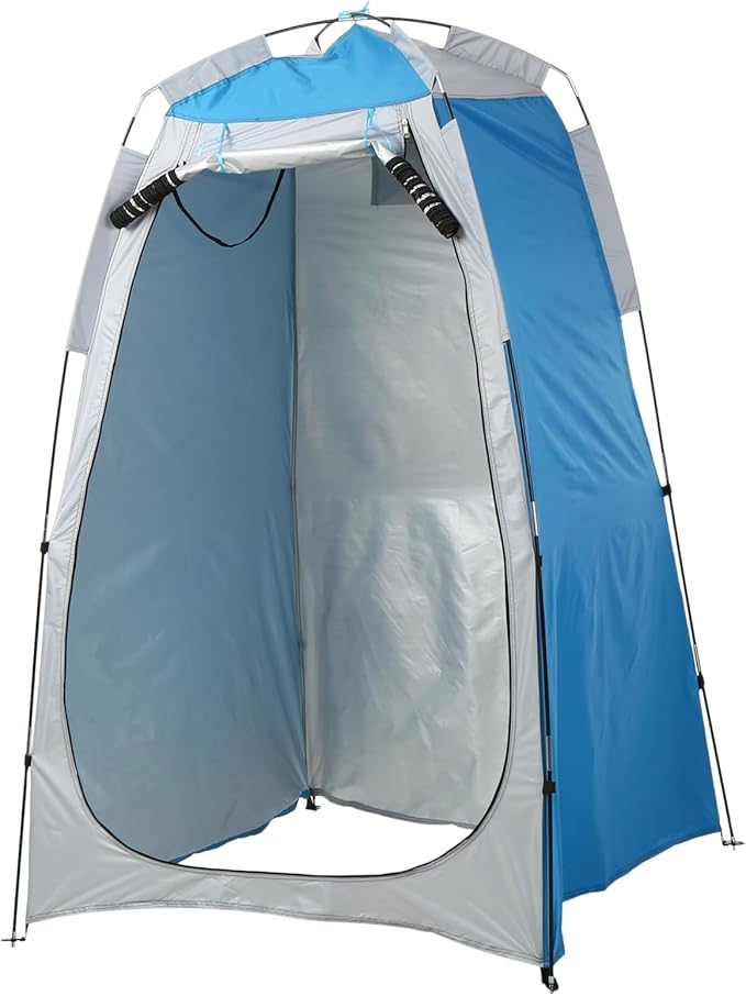 Cocoarm Portable Shower Tent Shower Toilet Tent Portable Shower Toilet Changing Tent Camping Shelter Tent with Zipped Window and Large Door