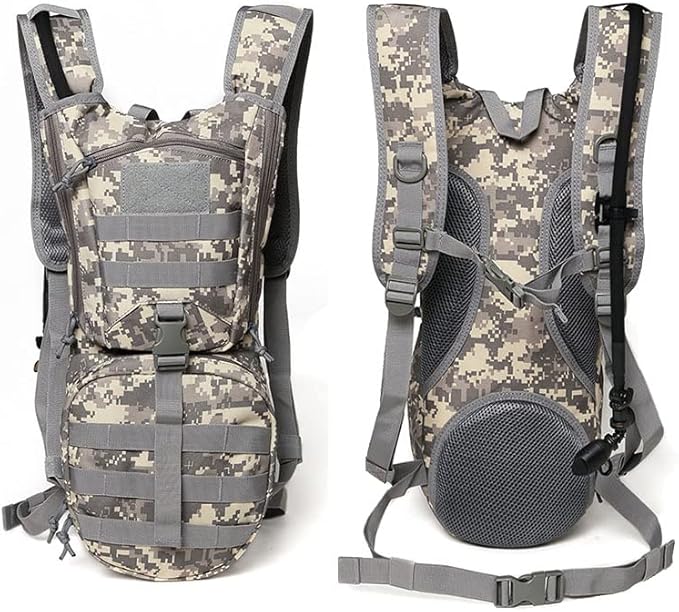 Outdoor Sports Hiking Bag Tactical Assault Combat Camouflage Tactical Molle Water Pack 3L Hydration Pack