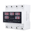Automatic Transfer Switch 110V 63A Auto Transfer Switch Real-time Monitoring with LED DisplayDin Rail Mount