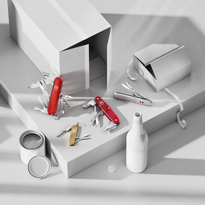 Victorinox Companion X Alox Pocket Tool with Precision Scissors Single Function Tool Compact Lightweight Swiss Made - Red