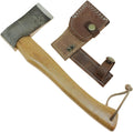 Handmade Hiking &amp Camping Hatchet Stainless Steel Viking Axe Hardwood Haft