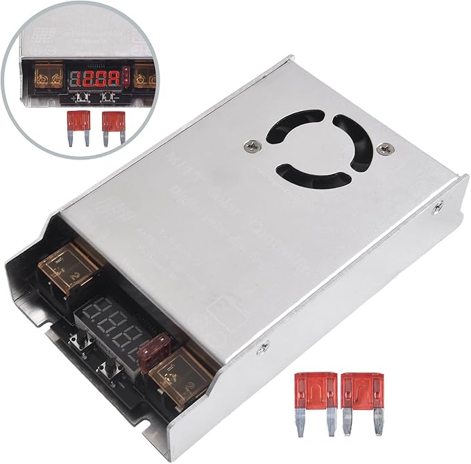 450W MPPT Solar Boost Controller 12V-50V Input 24V-72V Output for Charger for Lead-Acid Lithium for LIFEPO4 Gel Batteries 98% Efficiency