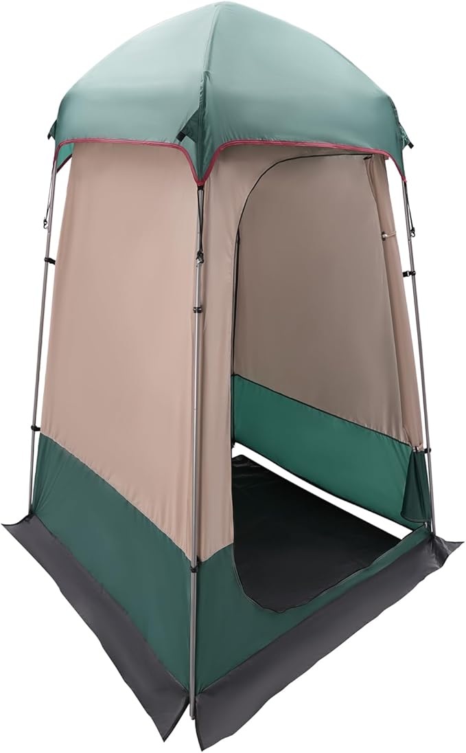 CNCEST Outdoor Shower TentCamping Privacy Shelter Dressing Changing Room Portable Toilet Tent for Hiking Sun Shelter Picnic Fishing (Green)