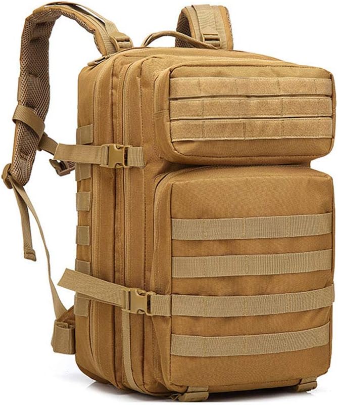 Outdoor Sports Pack Hiking Bag Tactical Rucksack Camo Knapsack Combat Camouflage Tactical 45L Molle Backpack