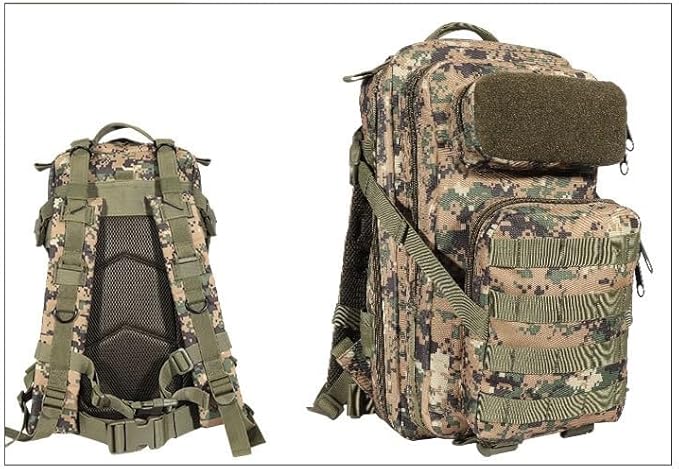 Tactical Backpack Military Molle Hiking Tactical camouflage black
