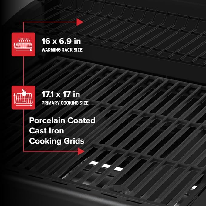 Nexgrill Deluxe 2-Burner Gas Grill with 401 SQ In Grate 28000 BTUs Heavy Duty Steel Frame &amp Foldable Side Table Propane BBQ Grill for Outdoor Cooking Patios Backyards and More - 720-0864RD