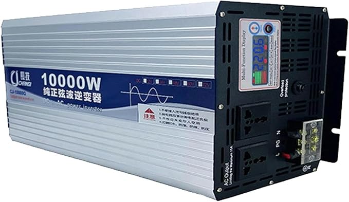 6000W 8000W 10000W 12000W Pure Sine Wave Inverter 12V/24V/48V/60V/72V DC to 110V/220V AC Power Inverter Voltage Converter Transformer for HomeRVTruckOff-Grid Solar~/