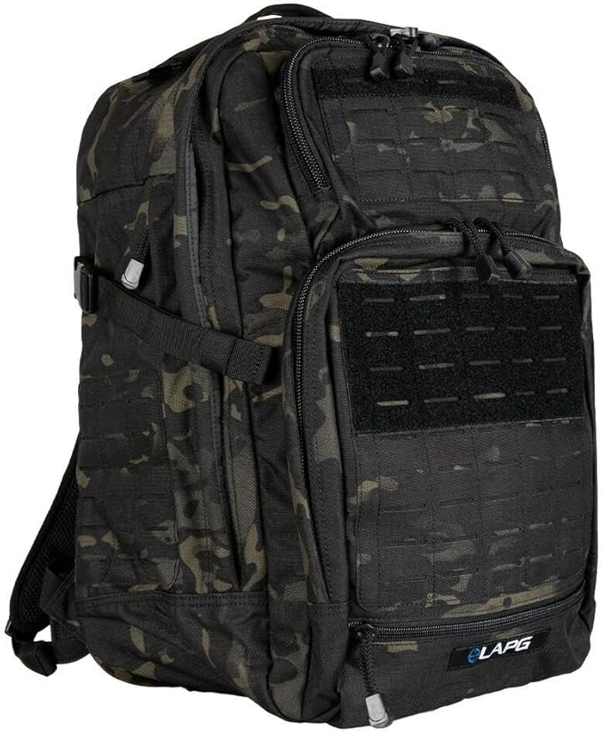 LAPG Atlas 24 Hour Tactical Backpack for Men &amp Women Large Hiking Camping Bug Out Backpack Combat Survival Gear Bag Multicam Black