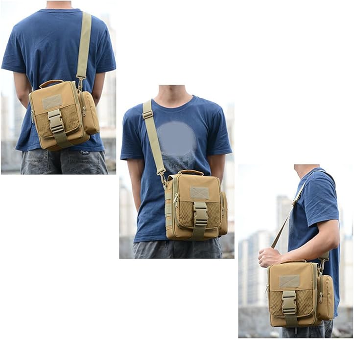 Small Canvas Messenger Bag Classic Vintage Shoulder Bag Tactical Bag Crossbody Casual Pack