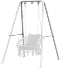 G TALECO GEAR Hammock Chair StandHeavy-Duty Steel 300LBS Multi-Use Hammock Stand for Outdoor Indoor Swing Chair not Include (White)
