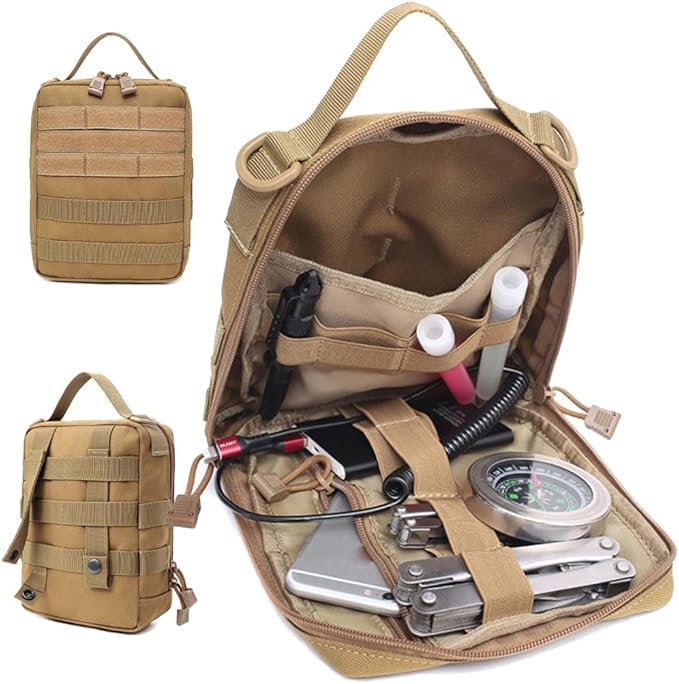 MOLLE First Aid Medical Pouch Tactical Vest Attachments Pack Military Outdoor Sport Tools Holder Case Carrier Sundry Bag Hydration