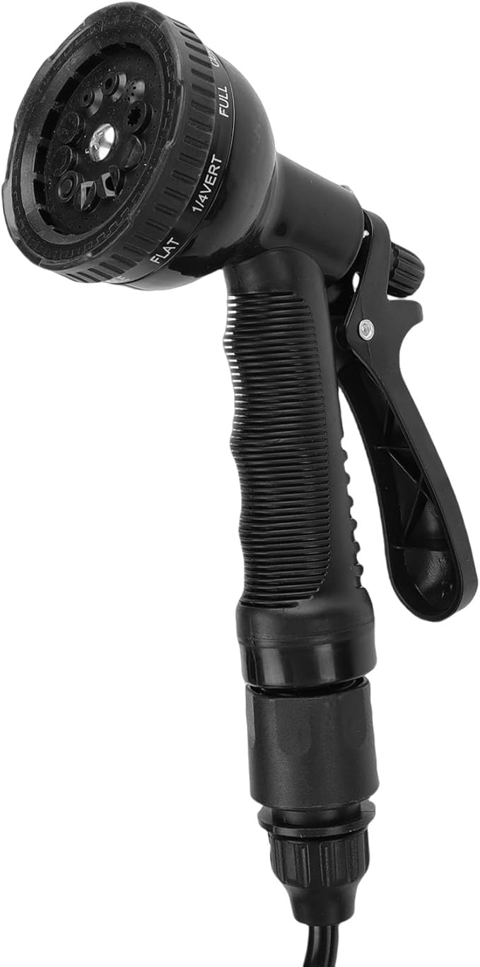 HUIOP Portable Shower Auto Manual Pressure Release Outdoor Shower Pump with Rotating Nozzle for Hiking Travel Car Pet Efficient Operation Robust Construction Safety Mechanism