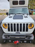 Lensun 45W 12V Hood Flexible Solar Panel for Jeep Gladiator JT (2021-Present) w/Rubicon Hood - Off Grid Solar Power for Offroading/Overlanding/Camping