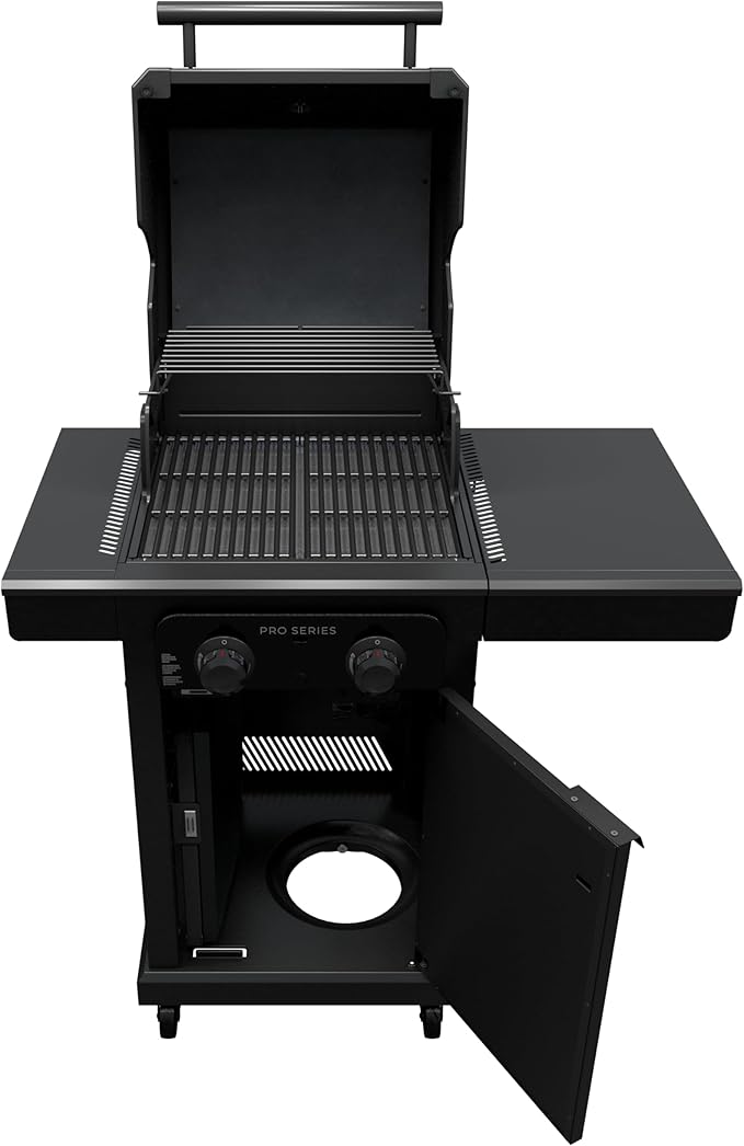 Charbroil Pro Series with Amplifire Infrared Technology 2-Burner Propane Gas Grill and Griddle Cabinet Black - 463676724